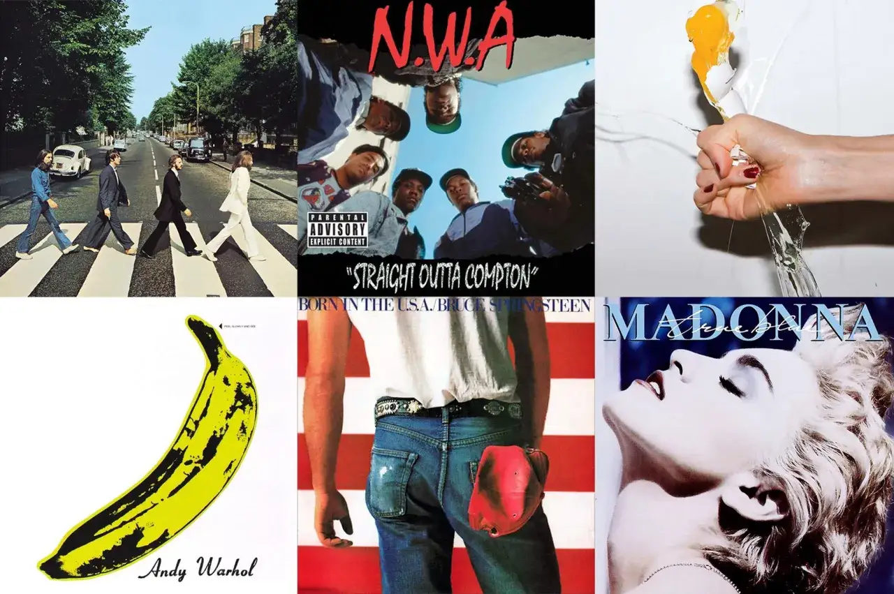 Najważniejsze płyty w historii muzyki: The Beatles, N.W.A., The Velvet Underground, Bruce Springsteen, Madonna.