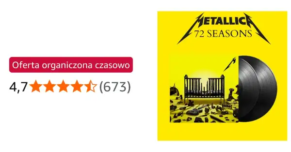 Okładka nowej płyty Metalliki "72 Seasons" z dwoma winylami.