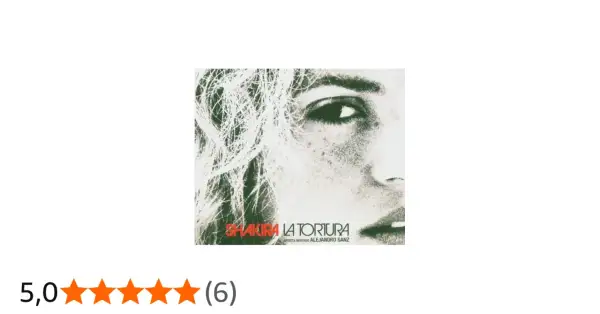 Okładka singla "La Tortura" Shakiry z Alejandro Sanz.
